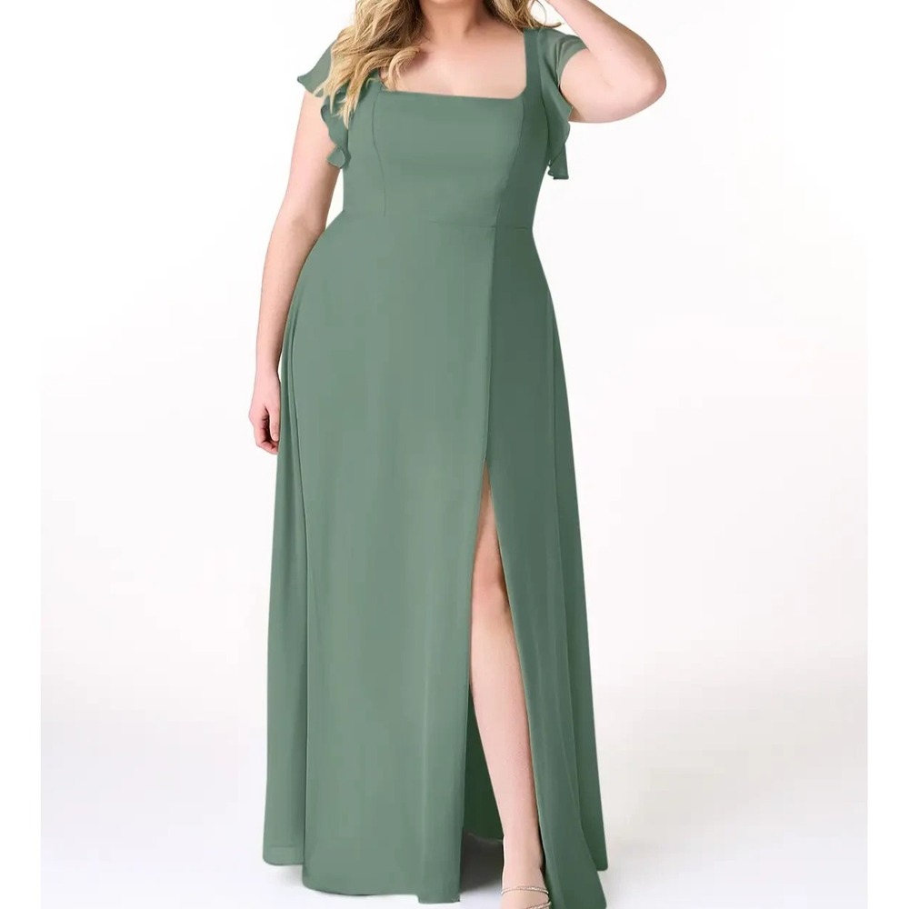 Azazie Bondi Dress Eucalyptus - Size A18 - Bridesmaid Dress - New With Tags